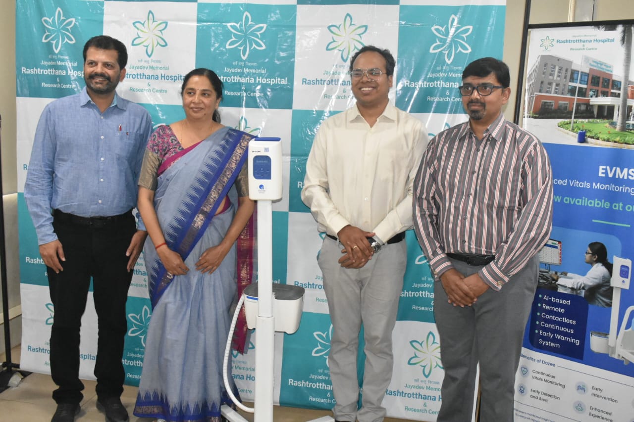 Jayadev Memorial Rashtrotthana Hospital & Research Centre adopts Dozee's advanced AI-based Contactless and continuous Patient Monitoring