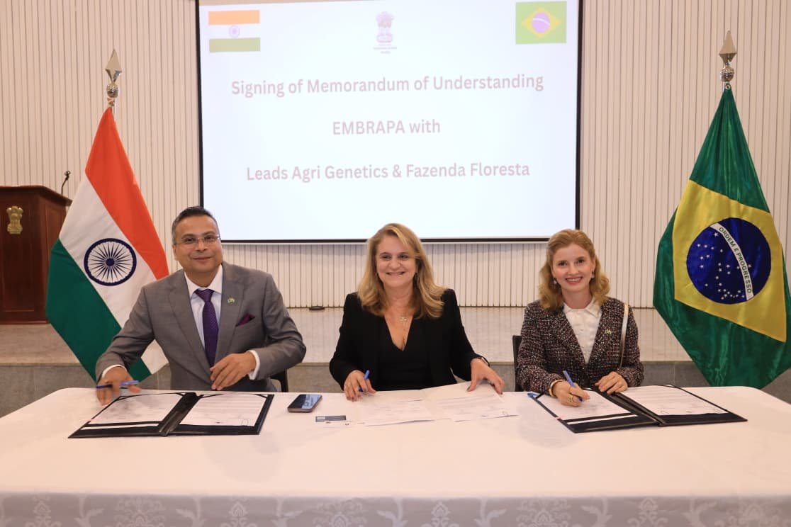 Signing of the MOU with Embrapa in Brazil